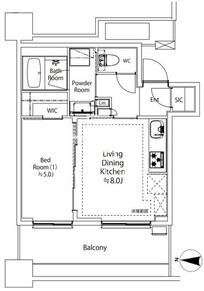白金ザスカイ 1201 間取り図